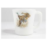 Fire King Mallard Duck Milkglass Coffee Mug