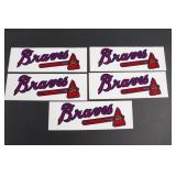 (5) Atlanta Braves Bumper Stickers