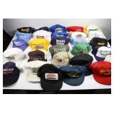 Large Lot of Trucker Hats Advertising