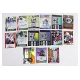 Assorted Autographed Football Card Lot