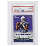 2012 Bowman Purple Russell Wilson RC PSA 8