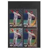 (4) 1998 Topps Tek Curt Schilling Lot