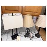 (3) Table Lamps Lot