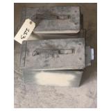 (2) Military Ammo Box Lot