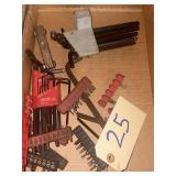 Assorted Allen Wrench / Wedge / File Tool Lot