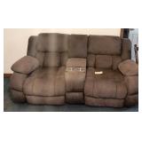 Suede Loveseat / Rocker Furniture Set