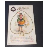 UNUSED Embossed Halloween Nash H-13 Postcard
