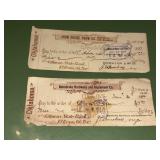1897 John Deere Cancelled Check - Oklahoma