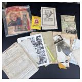 Assorted Ephemera Paper / Photo Lot