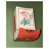 Vintage Wall Mounted Match Box Holder