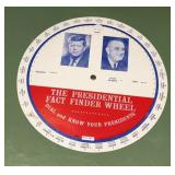1963 JFK THE PRESIDENTIAL FACT FINDER WHEEL