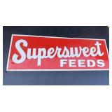 Vintage ORIGINAL SUPERSWEET FEEDS Advertising Sign