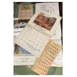 Assorted Vintage Advertising Calendars Lot