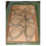 (6) Vintage Glass Banana Split Dishes Lot