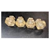Vintage Clear Glass Cabinet Knobs Hardware Lot
