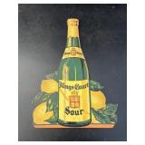 Vintage KINGï¿½S COURT SOUR Advertising Sign 16x23