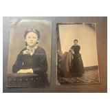Antique Ladies Tintype Photo Lot