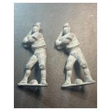 Antique Lead Baseball Player Toy Lot