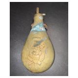 Vintage Brass US American Eagle Black Powder Flask