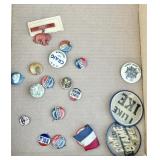 Vintage Political Pin Pinbacks Lot