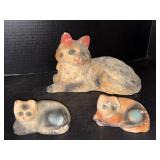 Assorted Cats Chalkware Lot