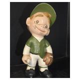 Vintage Smiley Boy Baseball Figurine