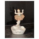 Vintage JS Ballerina Figurine Ring Dish