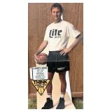 Larry Bird Miller Lite Beer Stand-Up Display