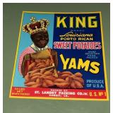 Vintage ORIGINAL Black Americana Advertising Label