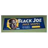 Vintage ORIGINAL Black Americana Advertising Label