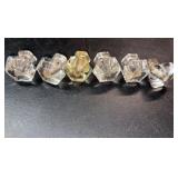 Vintage Clear Glass Cabinet Knobs Hardware Lot