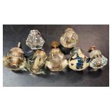 Vintage Clear Glass Cabinet Knobs Hardware Lot