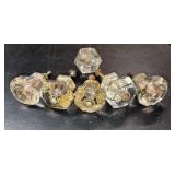 Vintage Clear Glass Cabinet Knobs Hardware Lot