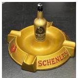 Vintage Schenley Whiskey Bottle Ashtray