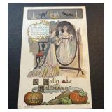 Vintage 1909 Embossed Halloween JOL Postcard