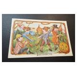 Vintage 1912 Embossed Halloween JOL Postcard