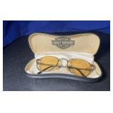 Vintage Harley Davison Tinted Orange Glasses