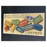 Vintage VDC Deynze Tobacco Advertising Sign