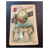 Vintage Halloween Greetings Postcard