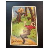 Vintage 1913 Embossed Halloween JOL Postcard