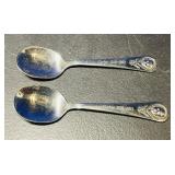 (2) Vintage 1993 Gerber 65th Anniversary Spoons
