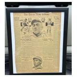 ORIGINAL 1907 Detroit News - Ty Cobb - Baseball