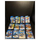 (12) Assorted Hot Wheels Planes Lot