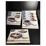 2013 Hot Wheels Collector Edition Poster Lot x 7