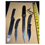 (4) Assorted Knives Lot
