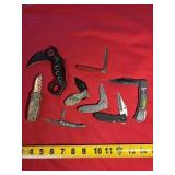 (8) Assorted Pocket Knives Lot