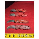 (4) MILWAUKEE Fastback Pocket / Utility Knives Lot
