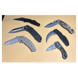 (6) Assorted Pocket Knives Lot