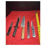 (5) Assorted Knives Lot