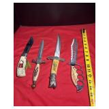 (4) Assorted Knives Lot